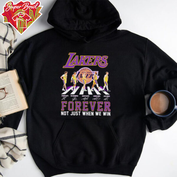 Lakers Abbey Road forever not just when we win hoodie