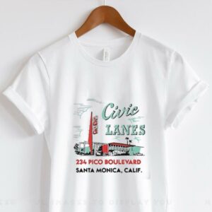 Civic Lanes 234 Pico Boulevard Santa Monica Calif shirt