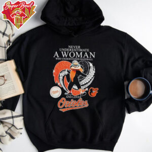 Official Never Underestimate A Woman Who Understands Baseball And Loves Baltimore Orioles Diamond Heart T shirts