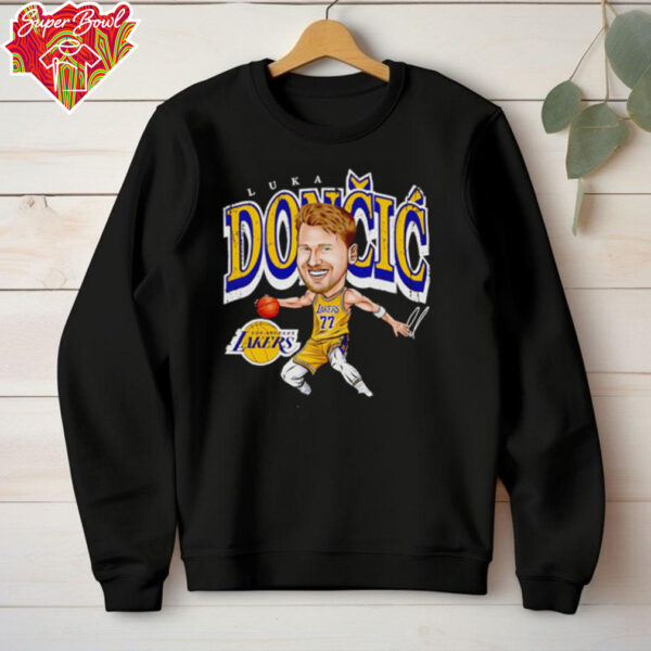 Luka Doncic Los Angeles Lakers cartoon hoodie