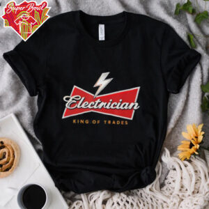 Electrician King of Trades logo shirt