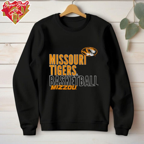 Missouri Tigers basketball Mizzou Text Logo Overlay shirt