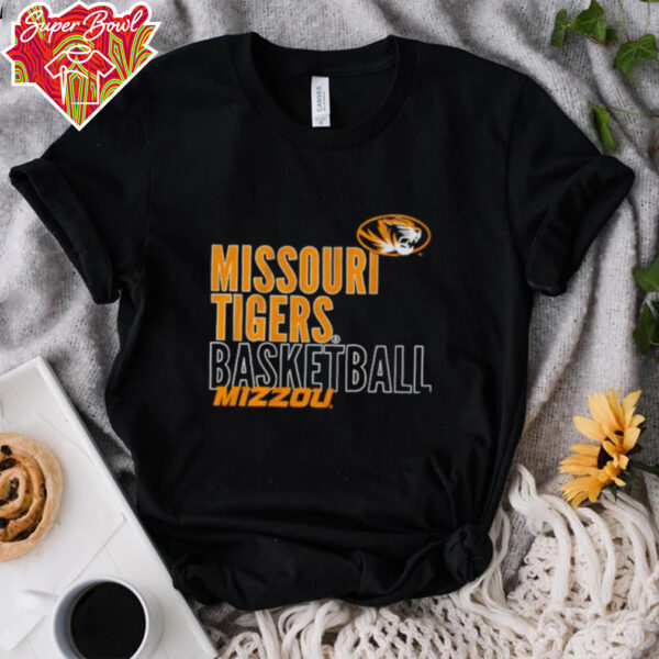 Missouri Tigers basketball Mizzou Text Logo Overlay shirt