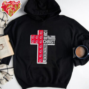 Cross Cleveland Indians I can do all things through Christ who strengthens me shirt