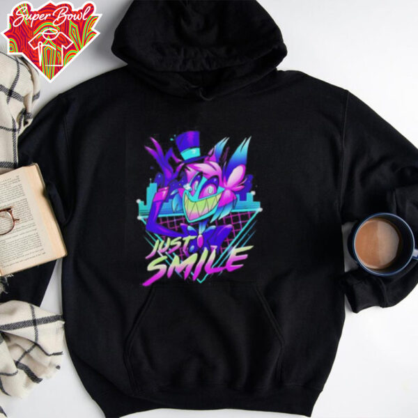 Neon alastor hazbin hotel just smile shirt