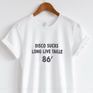 Disco sucks long live taille 1986 vintage shirt