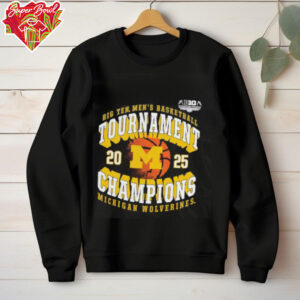 Michigan Wolverines 2025 Big Ten Men’s Basketball Conference Tournament Champions shirt