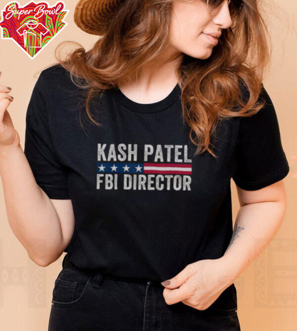 Official Kash Patel FBI Director Patriotic American Flag T Shirt