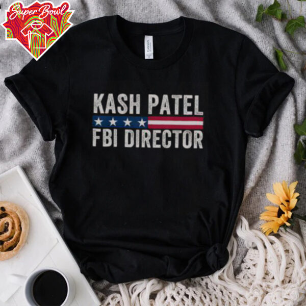 Official Kash Patel FBI Director Patriotic American Flag T Shirt