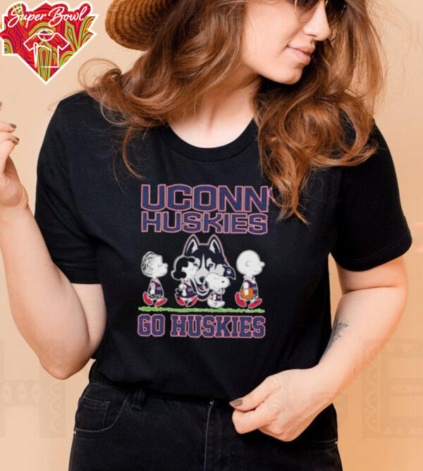 Official Snoopy And The Peanuts Uconn Huskies Go Huskies T shirts