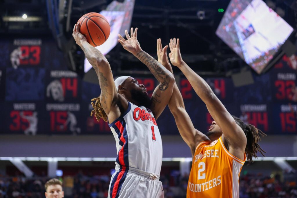 Ole Miss Defeats No. 4 Tennessee in a Night of Top 20 Mens Basketball Upsets 3