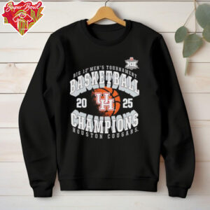 Houston Cougars 2025 Big 12 Men’s Basketball Conference Tournament Champions shirt