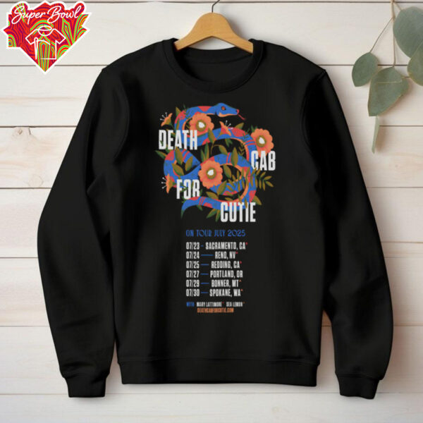 Poster Death Cab For Cutie On Tour 2025 Shirt