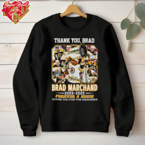 Thank you Brad Marchand 2009 2025 forever a Bruin shirt