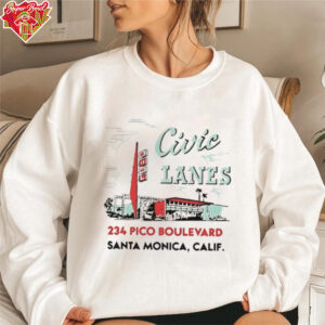 Civic Lanes 234 Pico Boulevard Santa Monica Calif shirt