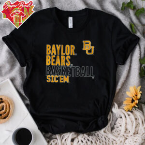 Baylor Basketball Text Logo Overlay Shirt