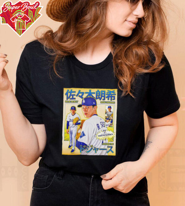 Roki Sasaki MLB Debut Los Angeles Dodgers shirt