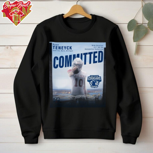 Ryan Teneyck Sault Ste Marie Michigan Wide Receiver 6 2 165 Lbs Automotive Technician Committed Sault College Cougars Football Poster T Shirt