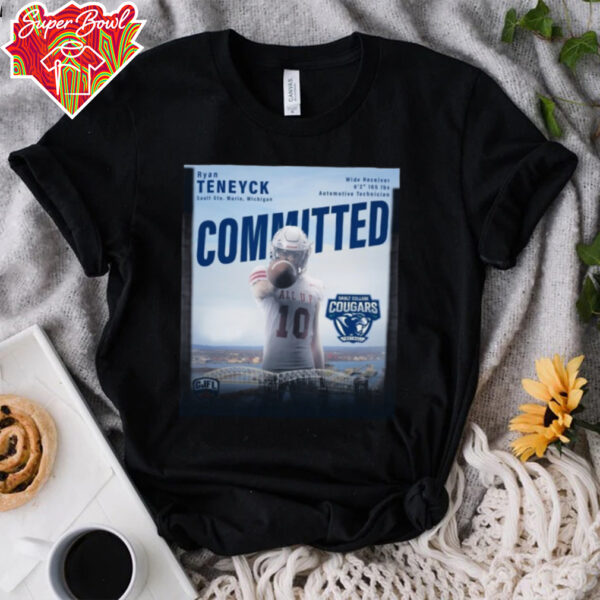 Ryan Teneyck Sault Ste Marie Michigan Wide Receiver 6 2 165 Lbs Automotive Technician Committed Sault College Cougars Football Poster T Shirt