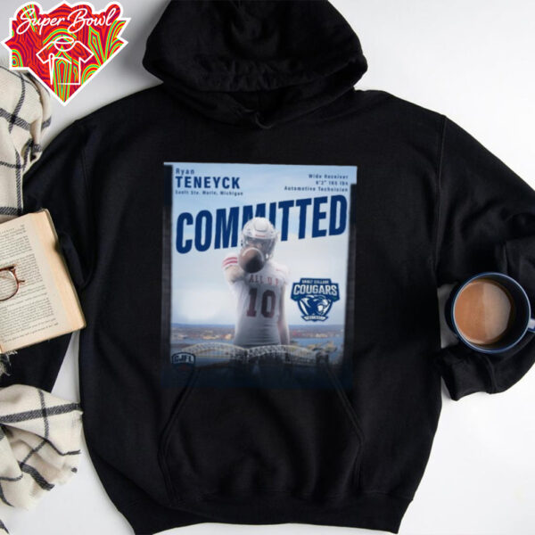 Ryan Teneyck Sault Ste Marie Michigan Wide Receiver 6 2 165 Lbs Automotive Technician Committed Sault College Cougars Football Poster T Shirt