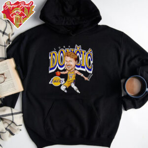 Luka Doncic Los Angeles Lakers cartoon hoodie