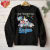 Snoopy Drive Car Los Angeles Dodgers Autism Accept Understand Love T shirts