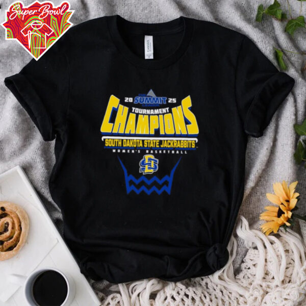 South Dakota State Jackrabbits 2025 Summit League Women’s Basketball Tournament Champions Shirt