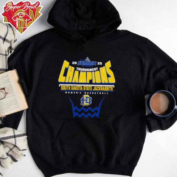 South Dakota State Jackrabbits 2025 Summit League Women’s Basketball Tournament Champions Shirt