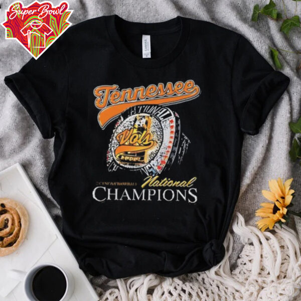 Tennessee Volunteers baseball national champions ring shirt