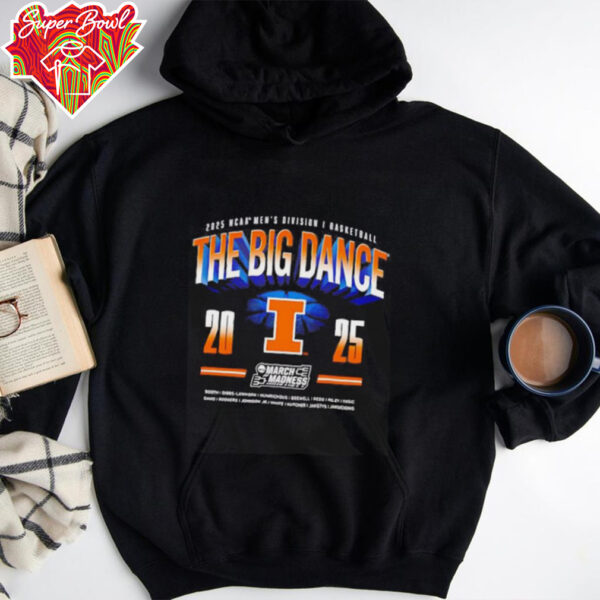 The Big Dance 2025 NCAA Division I Men’s Basketball Illinois Fighting Illini shirt