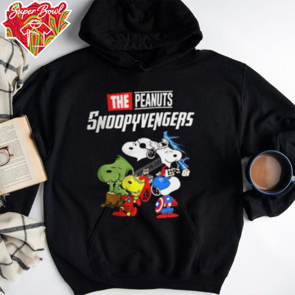 The Peanuts Snoopy Avengers cartoon shirt