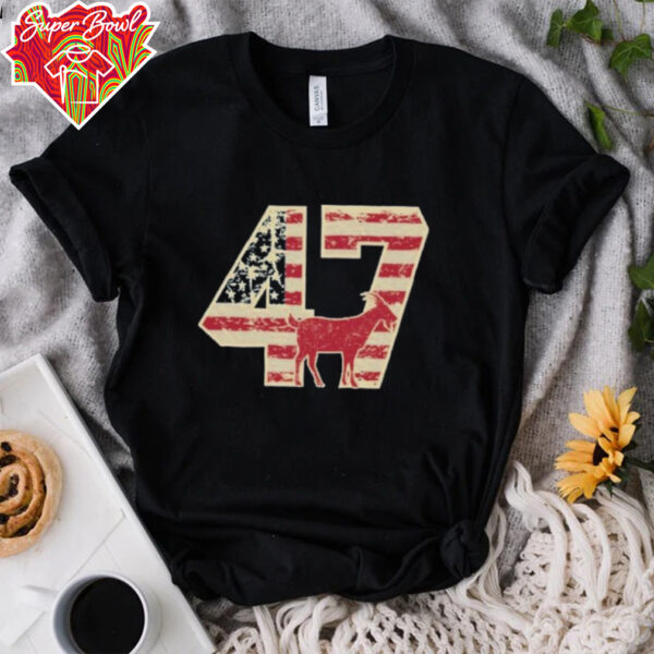 Trump Patriotic G.O.A.T. 47 T Shirt