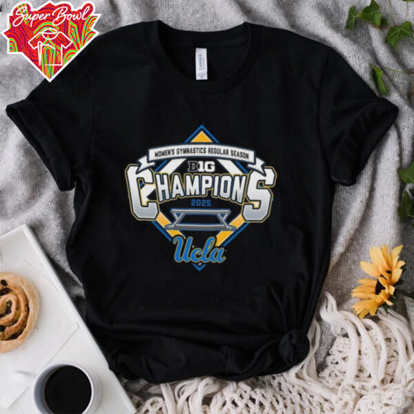 UCLA Bruins 2025 Big Ten Women’s Gymnastics Regular Season Champions Locker Room T Shirt