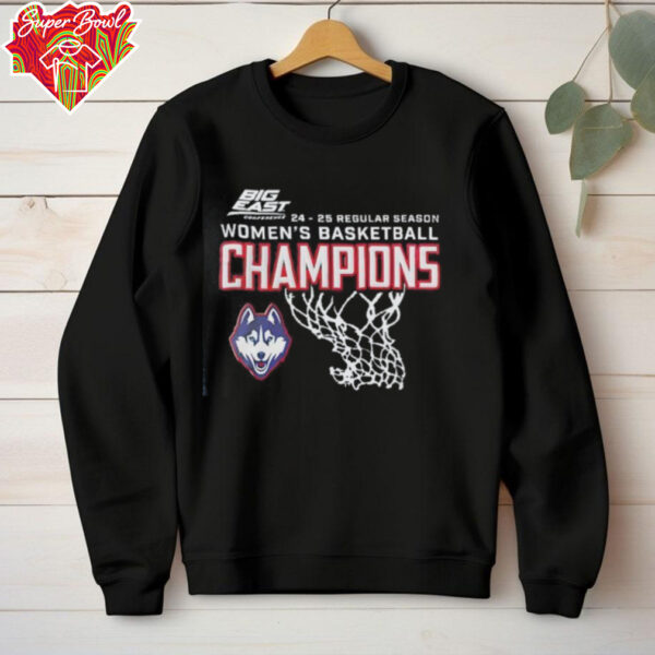 UConn Huskies Basketball Big East Regular Season Champions 2025 shirt