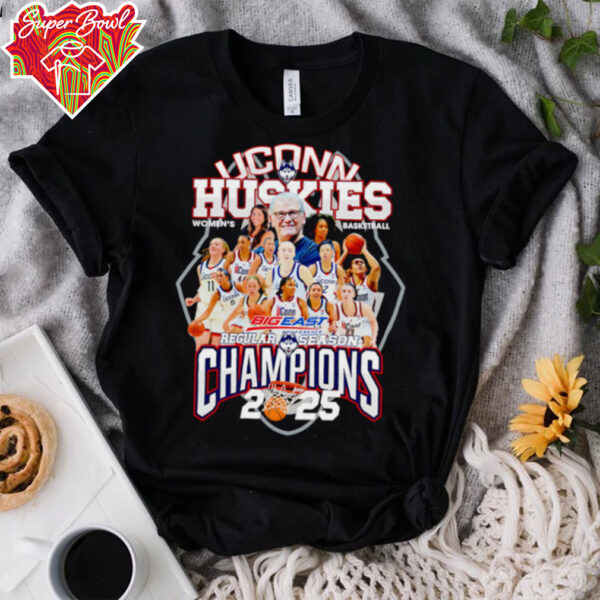 UConn Huskies Women’s Basketball Big East Regular Season Champions 2025 shirt