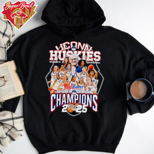 UConn Huskies Women’s Basketball Big East Regular Season Champions 2025 shirt