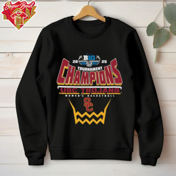 USC Trojans 2025 Big Ten Women’s Basketball Conference Tournament Champions Shirt