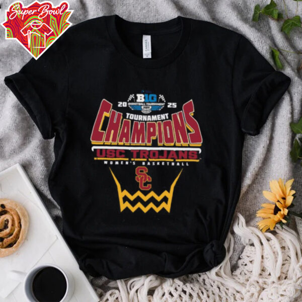 USC Trojans 2025 Big Ten Women’s Basketball Conference Tournament Champions Shirt