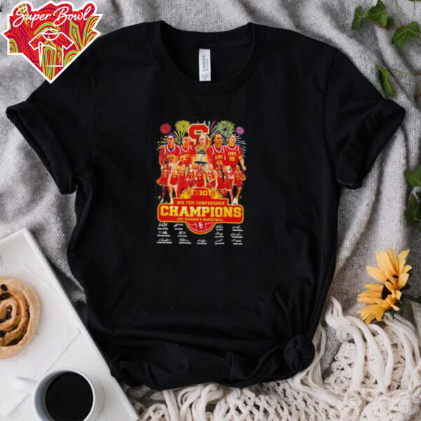 USC Trojans women’s basketball 2025 Big Ten Conference Champions shirt