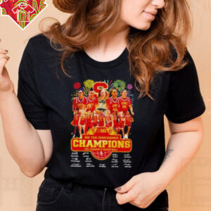 USC Women’s Basketball 2025 Big Ten Conference Champions Signatures Unisex T shirt