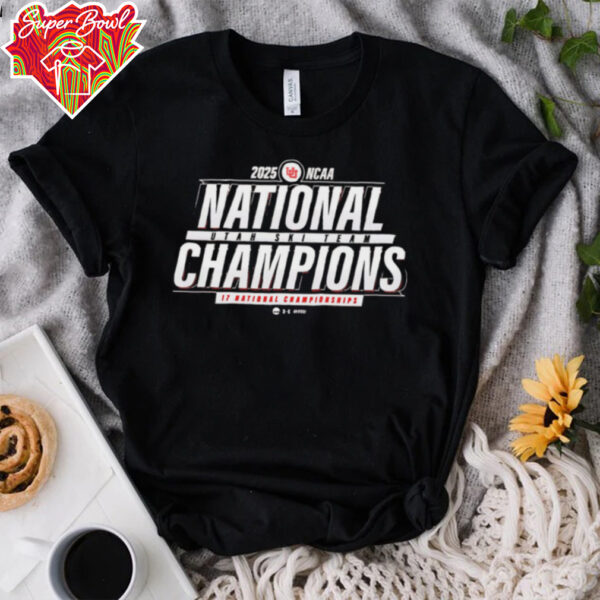 Utah Utes Team Back on Top 17th 2025 NCAA Skiing National Champions T Shirt