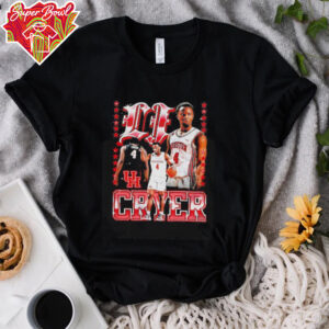 LJ Cryer Houston basketball 90s graphic shirt