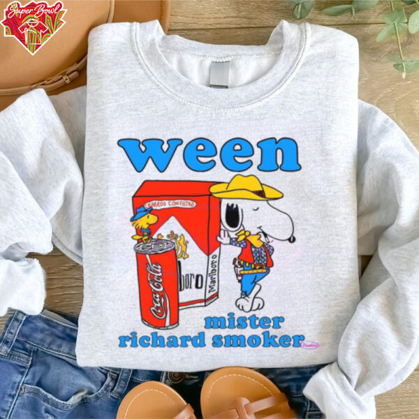 Ween Mister Richard Smoker Snoopy Cowboy Shirt