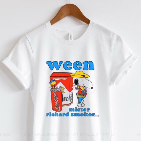 Ween Mister Richard Smoker Snoopy Cowboy Shirt