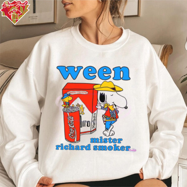 Ween Mister Richard Smoker Snoopy Cowboy Shirt