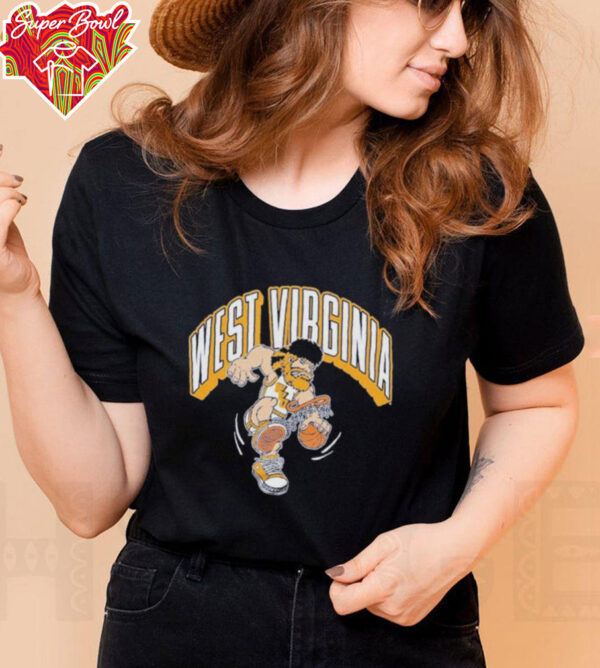 West Virginia Mountaineers Dunking Mascot T shirts