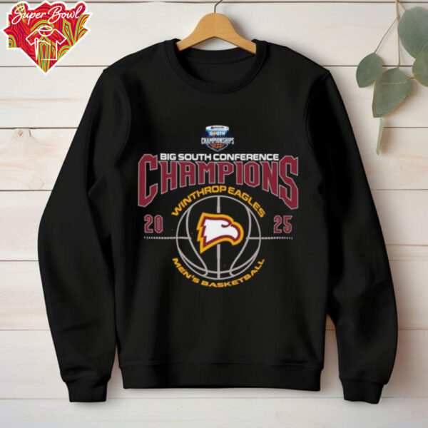 Winthrop Eagles 2025 Big South Men’s Basketball Conference Champions Shirt