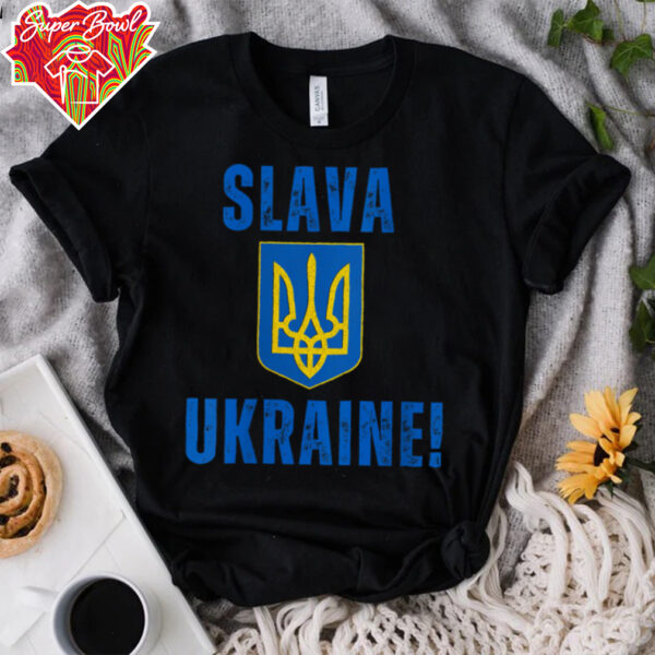 Womens Slava Ukraine V Neck T Shirt