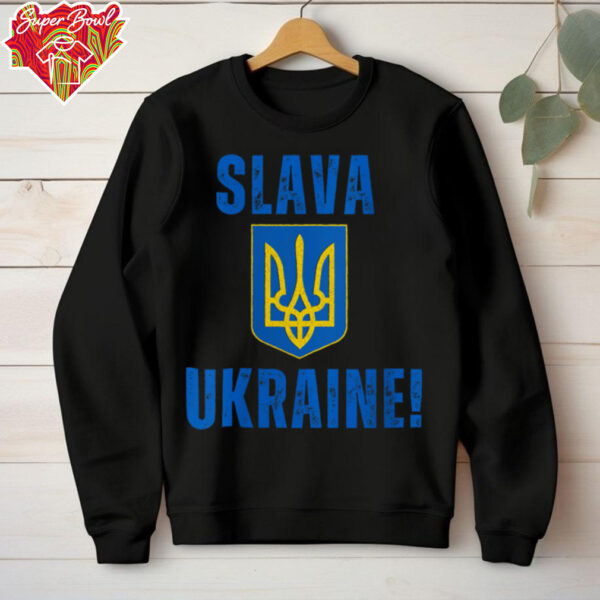 Womens Slava Ukraine V Neck T Shirt