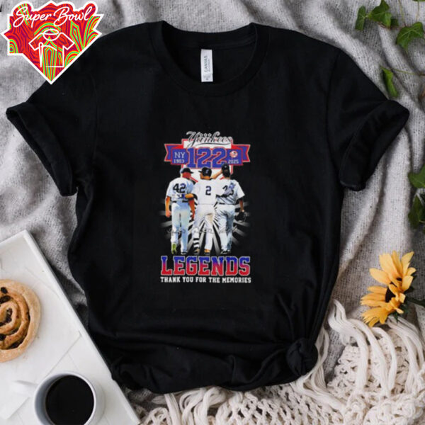 Yankees 122 years 1903 2024 Legends thank you for the memories shirt